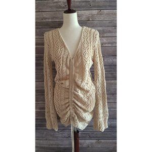 NWT Jluxlabel TAN ROKSANA CROCHET DRESS - Medium